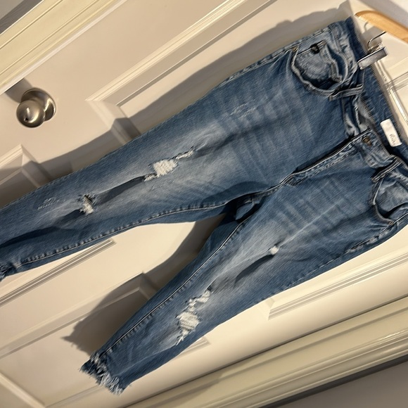 KanCan Gina Women's Plus Distressed Cropped Skinny Jeans sz 2XL - Picture 3 of 11